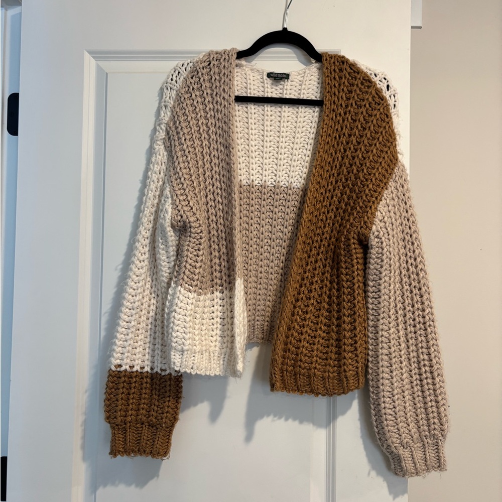 Target Wild Fable colorblock cardigan
